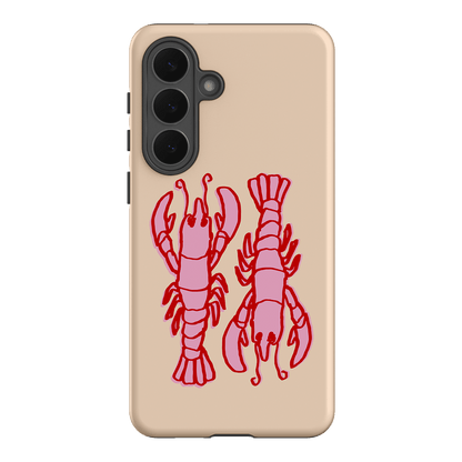 Lobster Love Peach Printed Phone Cases Samsung Galaxy S26 Plus / Armoured by The Dairy - The Dairy