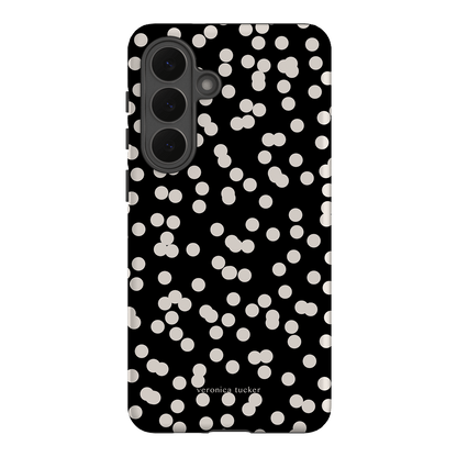 Mini Confetti Noir Printed Phone Cases Samsung Galaxy S26 Plus / Armoured by Veronica Tucker - The Dairy
