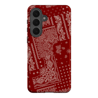 Paisley Crimson Printed Phone Cases Samsung Galaxy S26 Plus / Armoured by The Dairy - The Dairy