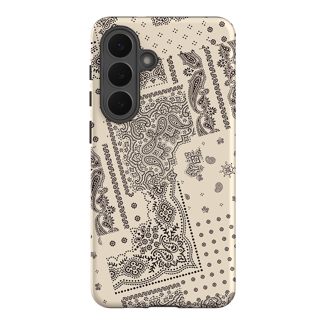 Paisley Ecru Printed Phone Cases Samsung Galaxy S26 Plus / Armoured by The Dairy - The Dairy