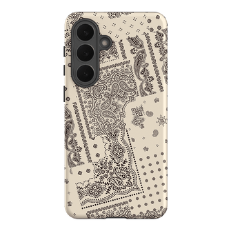Paisley Ecru Printed Phone Cases Samsung Galaxy S26 Plus / Armoured by The Dairy - The Dairy