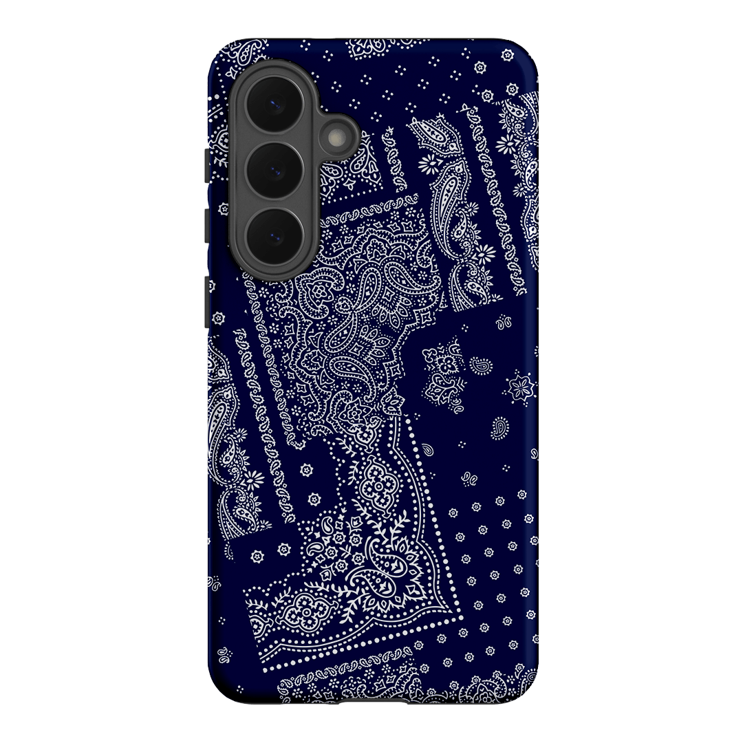 Paisley Indigo Printed Phone Cases Samsung Galaxy S26 Plus / Armoured by The Dairy - The Dairy