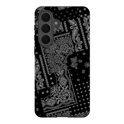 Paisley Noir Printed Phone Cases Samsung Galaxy S26 Plus / Armoured by The Dairy - The Dairy