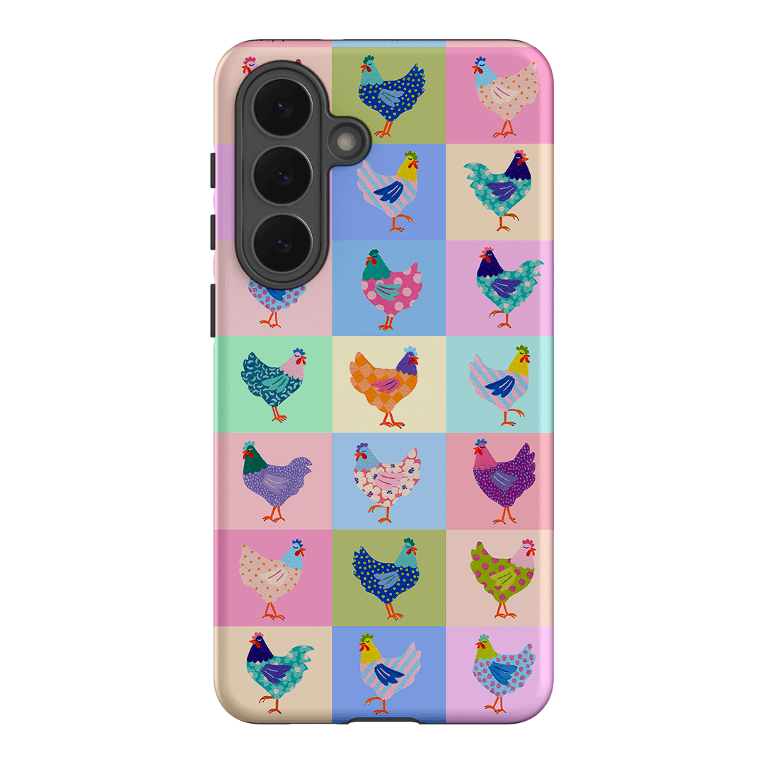 Pastel Chickens Printed Phone Cases Samsung Galaxy S26 Plus / Armoured by Kayla Henley - The Dairy