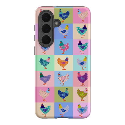 Pastel Chickens Printed Phone Cases Samsung Galaxy S26 Plus / Armoured by Kayla Henley - The Dairy