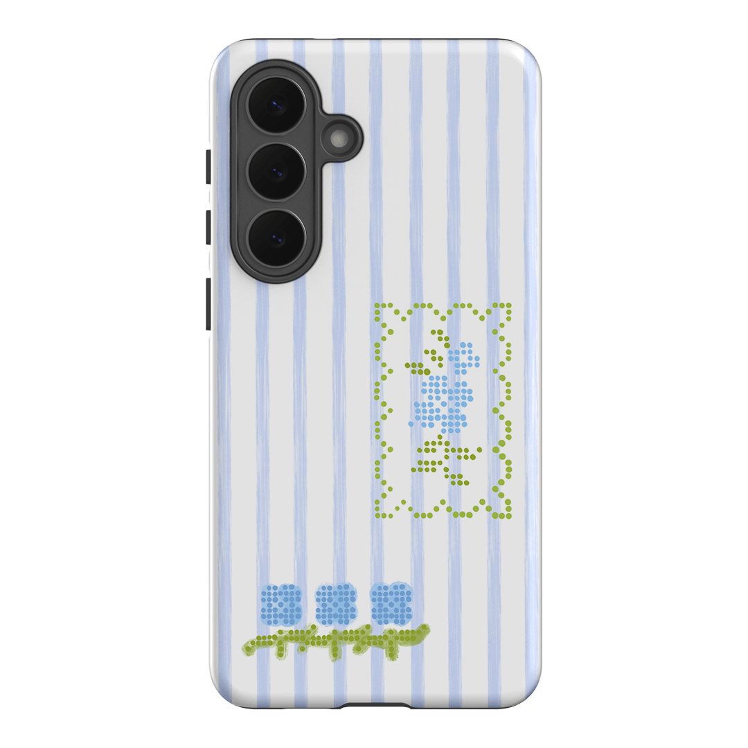 Patchwork Blue Printed Phone Cases Samsung Galaxy S26 Plus / Armoured by Kayla Carr - The Dairy