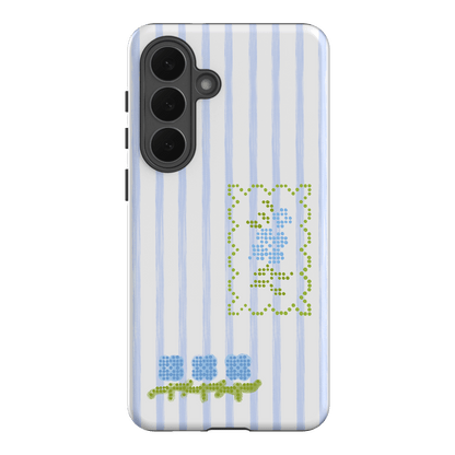 Patchwork Blue Printed Phone Cases Samsung Galaxy S26 Plus / Armoured by Kayla Carr - The Dairy