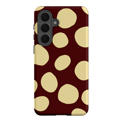 Pebbles Burgundy Butter Printed Phone Cases Samsung Galaxy S26 Plus / Armoured by Veronica Tucker - The Dairy