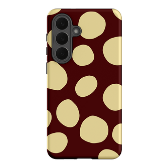 Pebbles Burgundy Butter Printed Phone Cases Samsung Galaxy S26 Plus / Armoured by Veronica Tucker - The Dairy