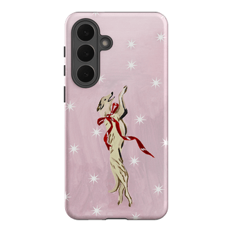 Pink Bow Hound Printed Phone Cases Samsung Galaxy S26 Plus / Armoured by Lisa Hu - The Dairy
