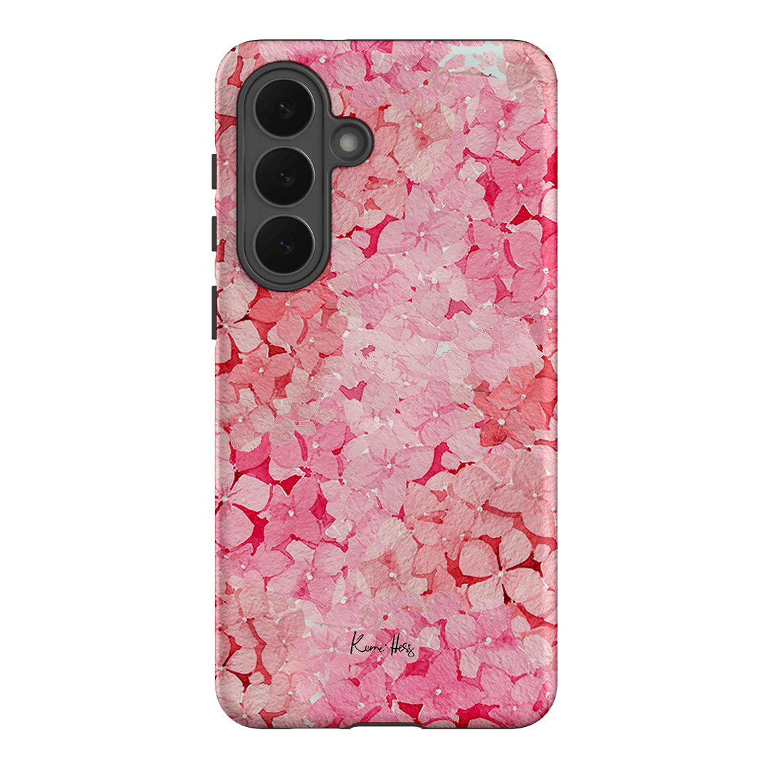 Hydrangea Pink Printed Phone Cases Samsung Galaxy S26 Plus / Armoured by Kerrie Hess - The Dairy