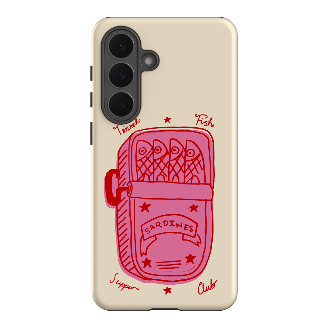 Sardine Social Red Printed Phone Cases Samsung Galaxy S26 Plus / Armoured by The Dairy - The Dairy