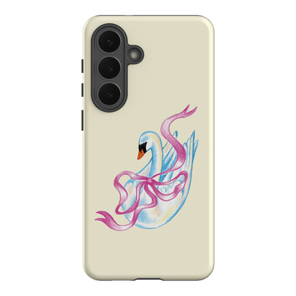 Satin Swan Printed Phone Cases Samsung Galaxy S26 Plus / Armoured by Femke Studio - The Dairy