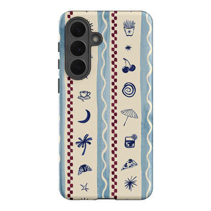 Summer Snacks Blue Printed Phone Cases Samsung Galaxy S26 Plus / Armoured by Charlie Taylor - The Dairy