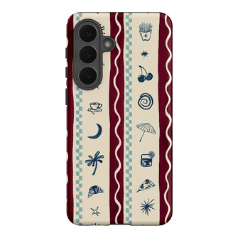Summer Snacks Burgundy Printed Phone Cases Samsung Galaxy S26 Plus / Armoured by Charlie Taylor - The Dairy