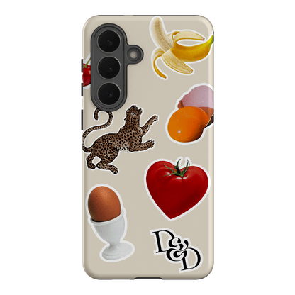 Sunday Stickers Cream Printed Phone Cases Samsung Galaxy S26 Plus / Armoured by Desmond & Dempsey - The Dairy