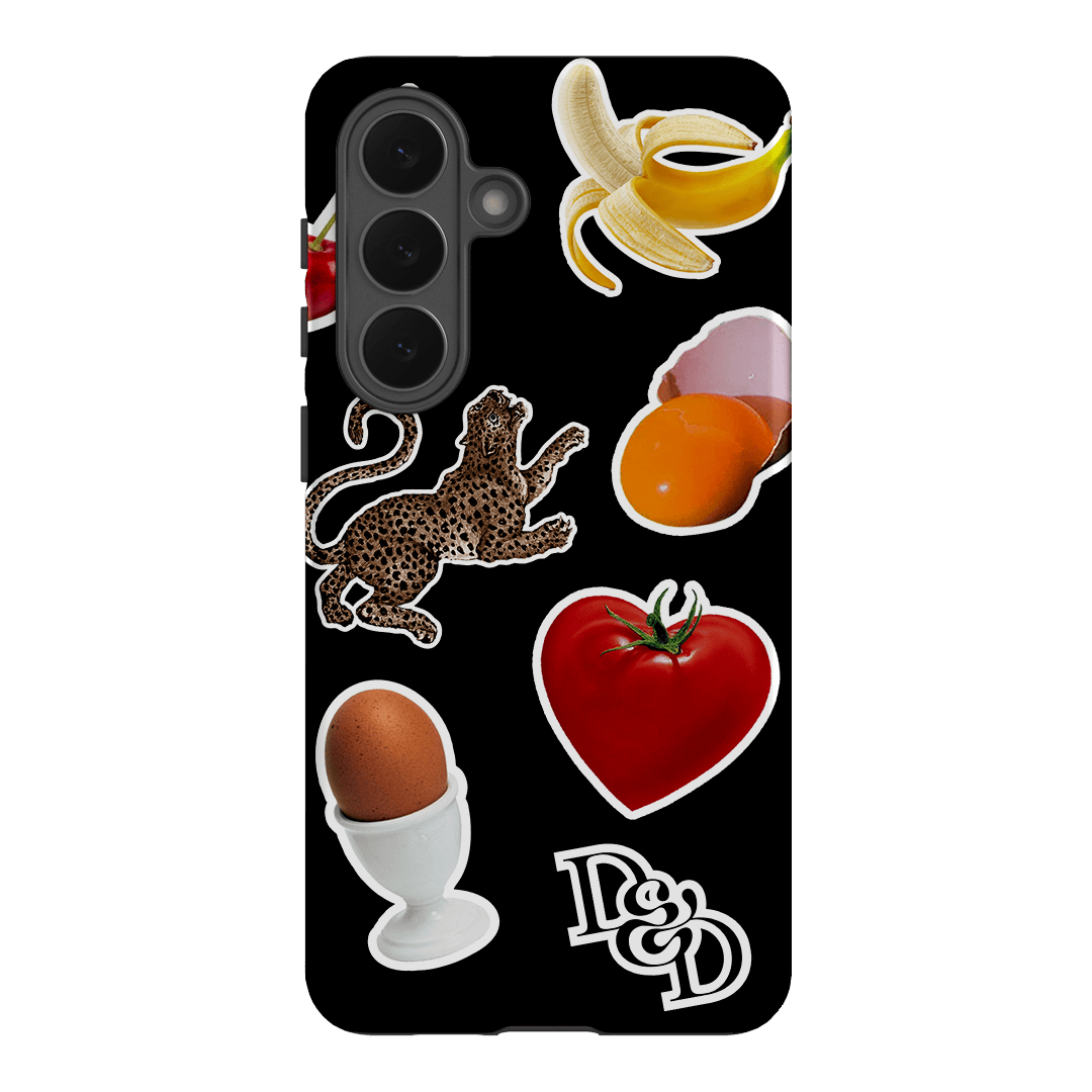 Sunday Stickers Black Printed Phone Cases Samsung Galaxy S26 Plus / Armoured by Desmond & Dempsey - The Dairy