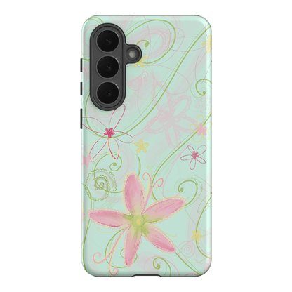 Swirl Blue Printed Phone Cases Samsung Galaxy S26 Plus / Armoured by Kayla Carr - The Dairy