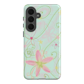 Swirl Blue Printed Phone Cases Samsung Galaxy S26 Plus / Armoured by Kayla Carr - The Dairy
