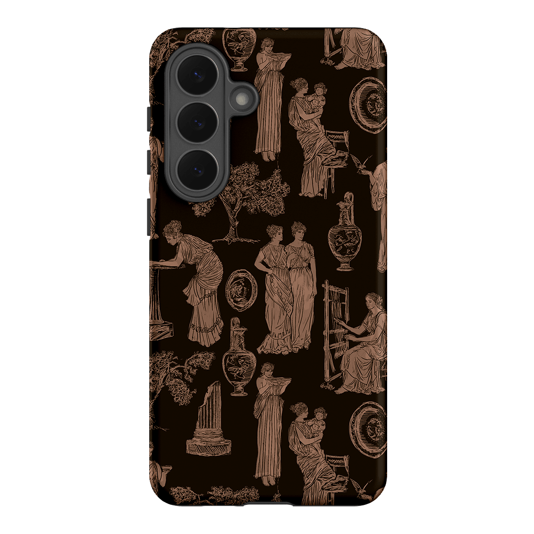 Symposium Burnt Umber Printed Phone Cases Samsung Galaxy S26 Plus / Armoured by Veronica Tucker - The Dairy
