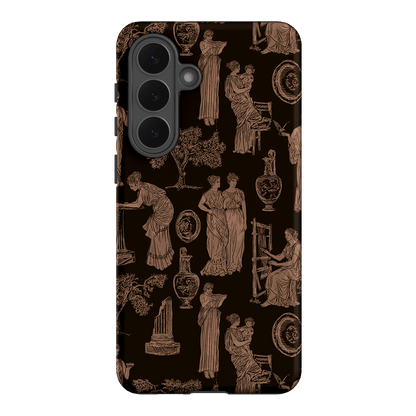 Symposium Burnt Umber Printed Phone Cases Samsung Galaxy S26 Plus / Armoured by Veronica Tucker - The Dairy