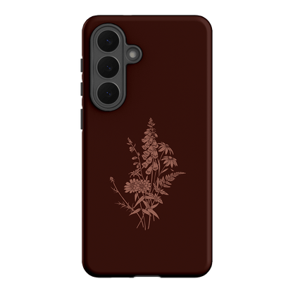 Wildflowers Mocha Printed Phone Cases Samsung Galaxy S26 Plus / Armoured by Typoflora - The Dairy