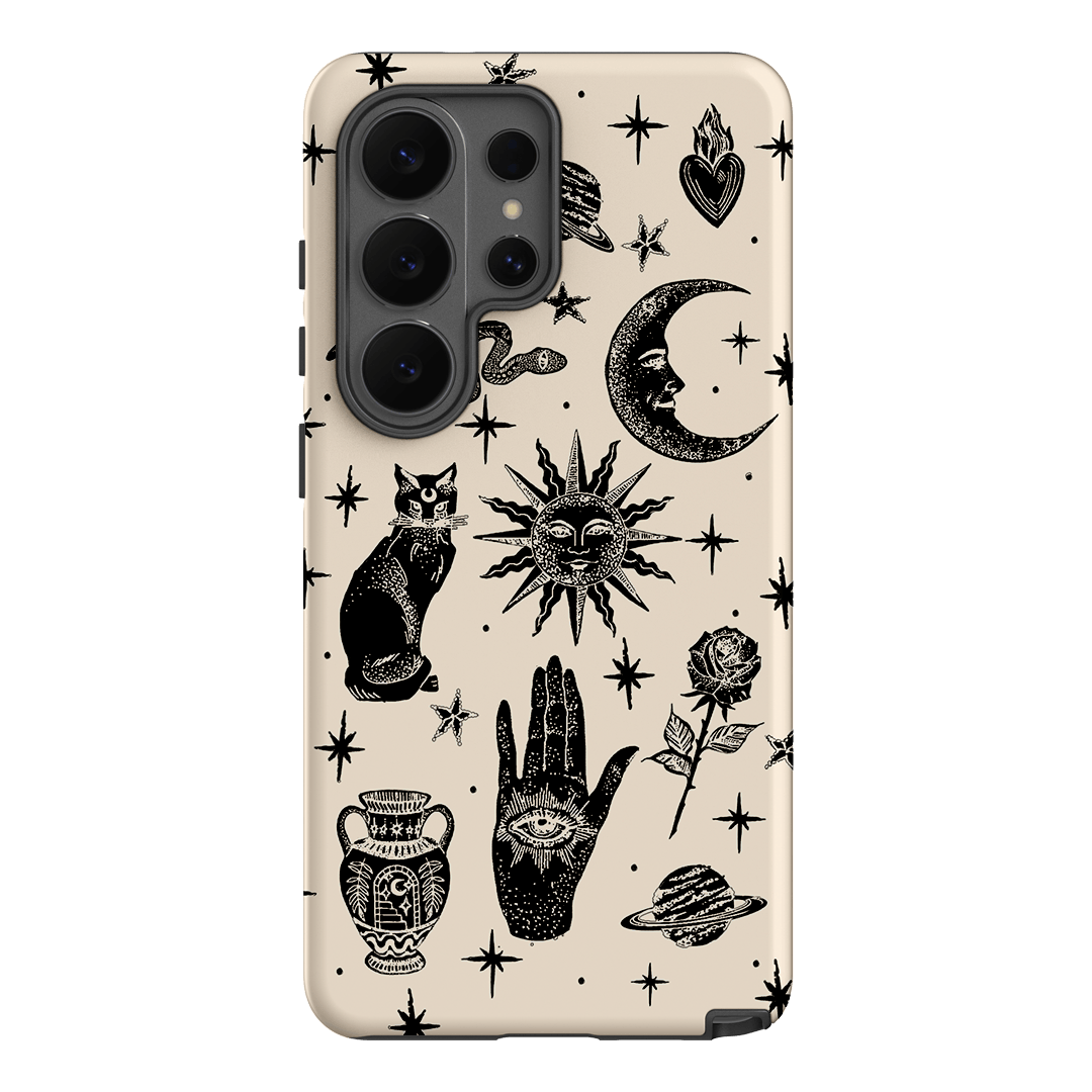 Astro Flash Beige Printed Phone Cases Samsung Galaxy S26 Ultra / Armoured by Veronica Tucker - The Dairy