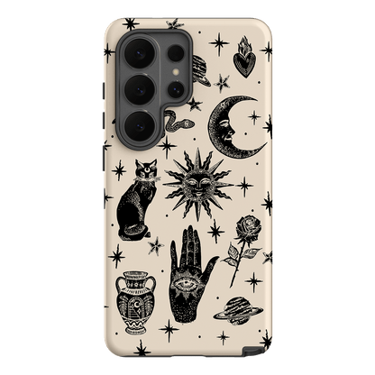Astro Flash Beige Printed Phone Cases Samsung Galaxy S26 Ultra / Armoured by Veronica Tucker - The Dairy