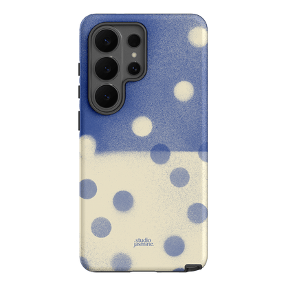 Bleu Polka Dot Printed Phone Cases Samsung Galaxy S26 Ultra / Armoured by Jasmine Dowling - The Dairy