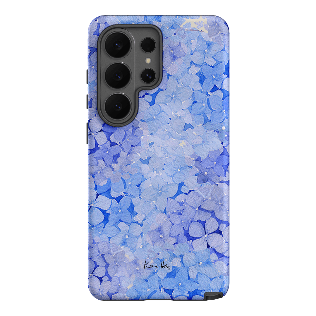 Hydrangea Blue Printed Phone Cases Samsung Galaxy S26 Ultra / Armoured by Kerrie Hess - The Dairy