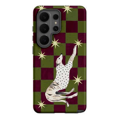 Check Greyhound Green Printed Phone Cases Samsung Galaxy S26 Ultra / Armoured by Lisa Hu - The Dairy