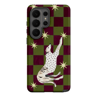 Check Greyhound Green Printed Phone Cases Samsung Galaxy S26 Ultra / Armoured by Lisa Hu - The Dairy