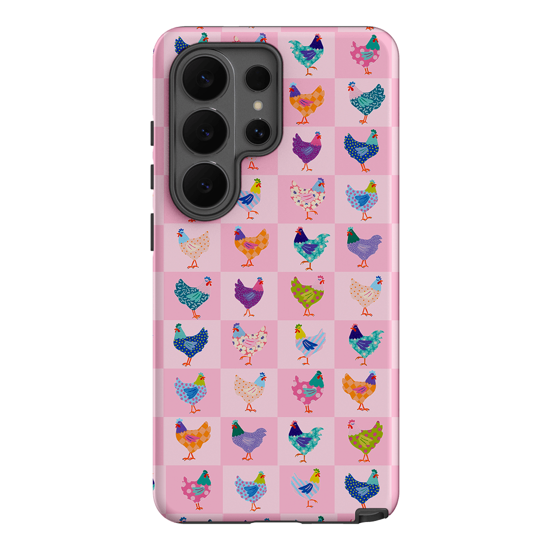 Checkered Chickens Printed Phone Cases Samsung Galaxy S26 Ultra / Armoured by Kayla Henley - The Dairy
