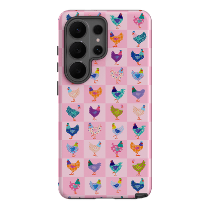 Checkered Chickens Printed Phone Cases Samsung Galaxy S26 Ultra / Armoured by Kayla Henley - The Dairy