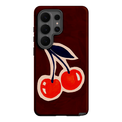 Cherries Printed Phone Cases Samsung Galaxy S26 Ultra / Armoured by Studio Bon - The Dairy