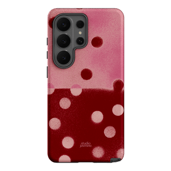 Cherry Polka Dot Printed Phone Cases Samsung Galaxy S26 Ultra / Armoured by Jasmine Dowling - The Dairy
