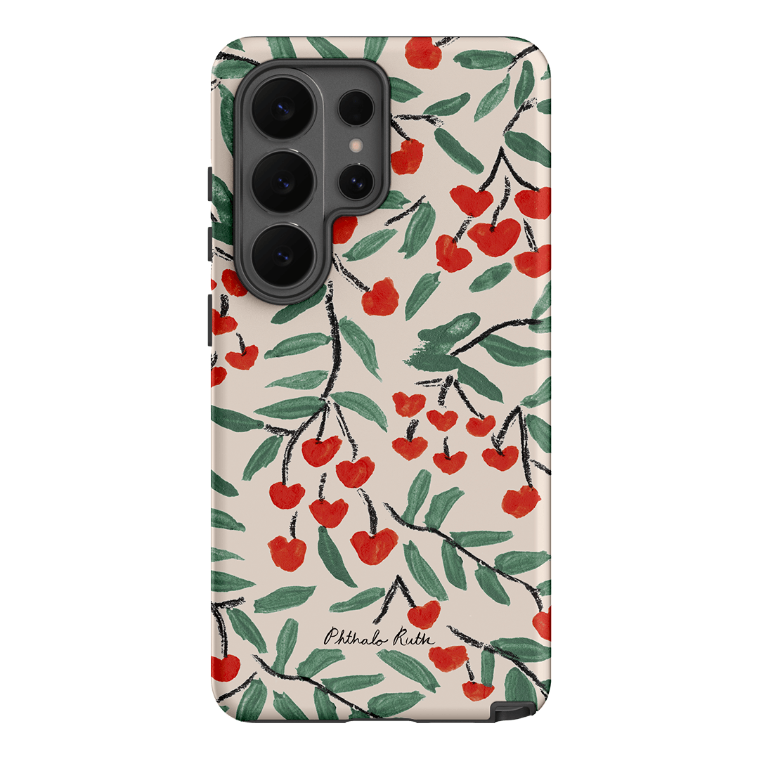 Cherry Love Printed Phone Cases Samsung Galaxy S26 Ultra / Armoured by Phthalo Ruth - The Dairy