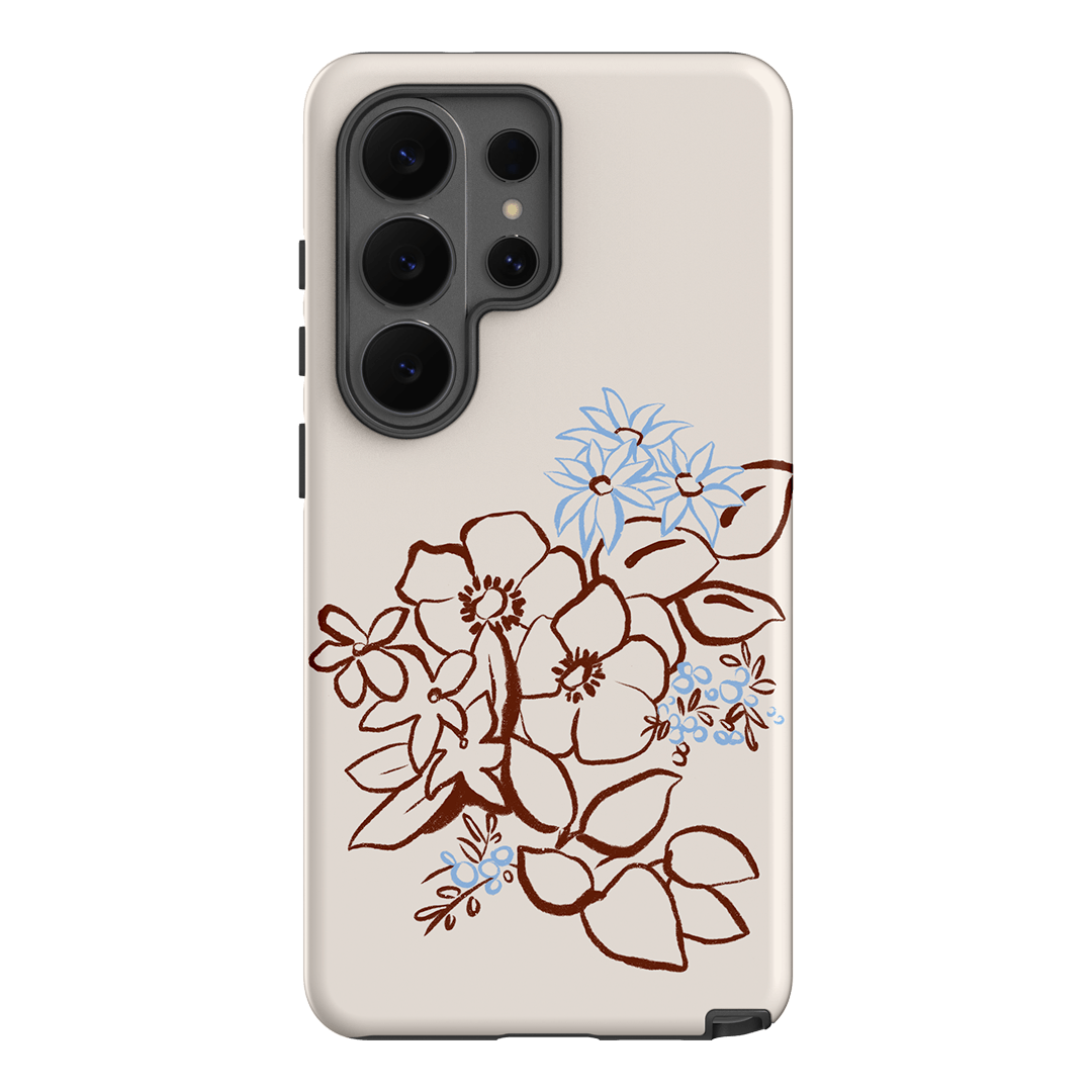 Cream Posy Printed Phone Cases Samsung Galaxy S26 Ultra / Armoured by Typoflora - The Dairy