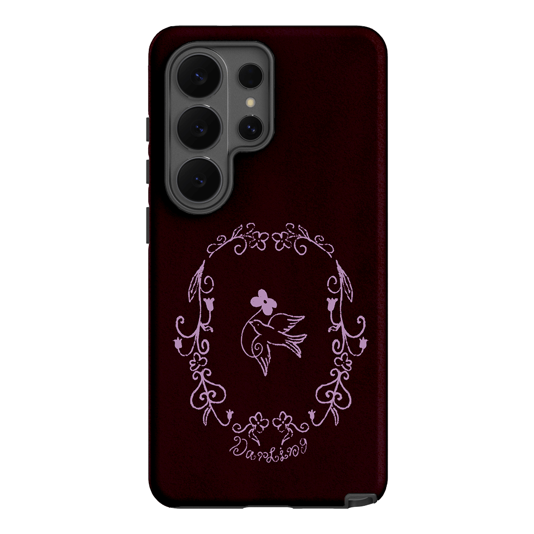 Darling Burgundy Printed Phone Cases by The Dairy - The Dairy