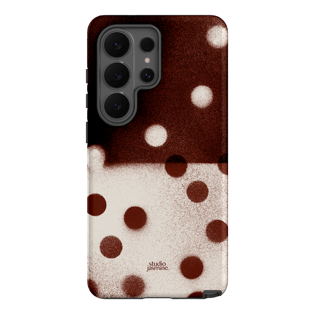 Espresso Polka Dot Printed Phone Cases Samsung Galaxy S26 Ultra / Armoured by Jasmine Dowling - The Dairy