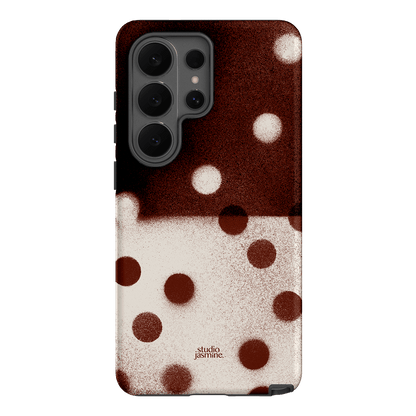 Espresso Polka Dot Printed Phone Cases Samsung Galaxy S26 Ultra / Armoured by Jasmine Dowling - The Dairy