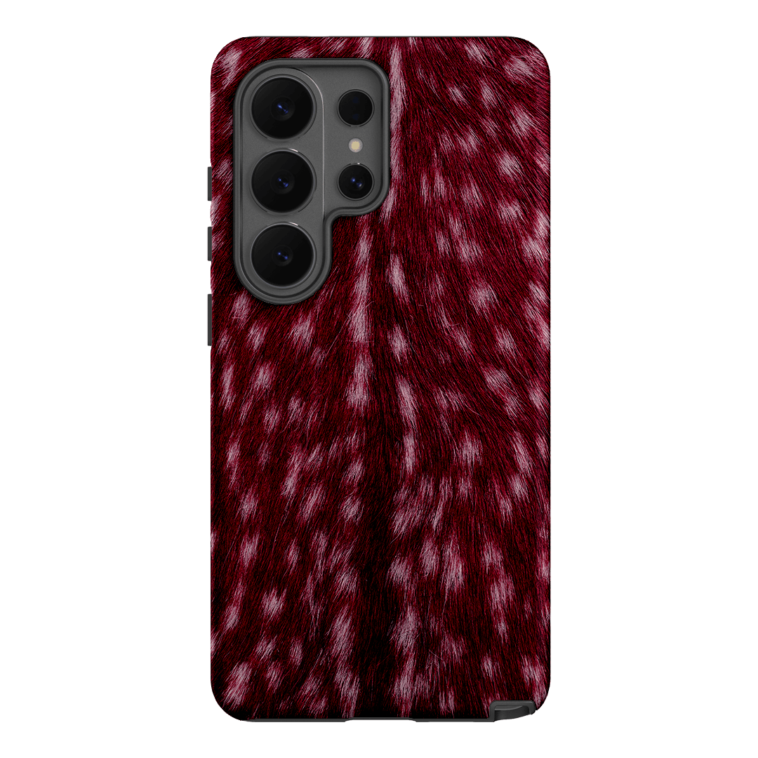 Fawn Burgundy Printed Phone Cases Samsung Galaxy S26 Ultra / Armoured by The Dairy - The Dairy