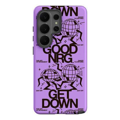 Good Energy in Purple Printed Phone Cases Samsung Galaxy S26 Ultra / Armoured by After Hours - The Dairy