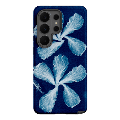 Hibiscus Cyanotype Printed Phone Cases Samsung Galaxy S26 Ultra / Armoured by Sally Hungerford - The Dairy