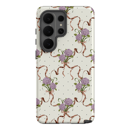 Hydrangea Ribbon Printed Phone Cases Samsung Galaxy S26 Ultra / Armoured by Veronica Tucker - The Dairy