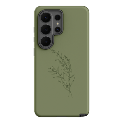 Khaki Wattle Printed Phone Cases Samsung Galaxy S26 Ultra / Armoured by Typoflora - The Dairy