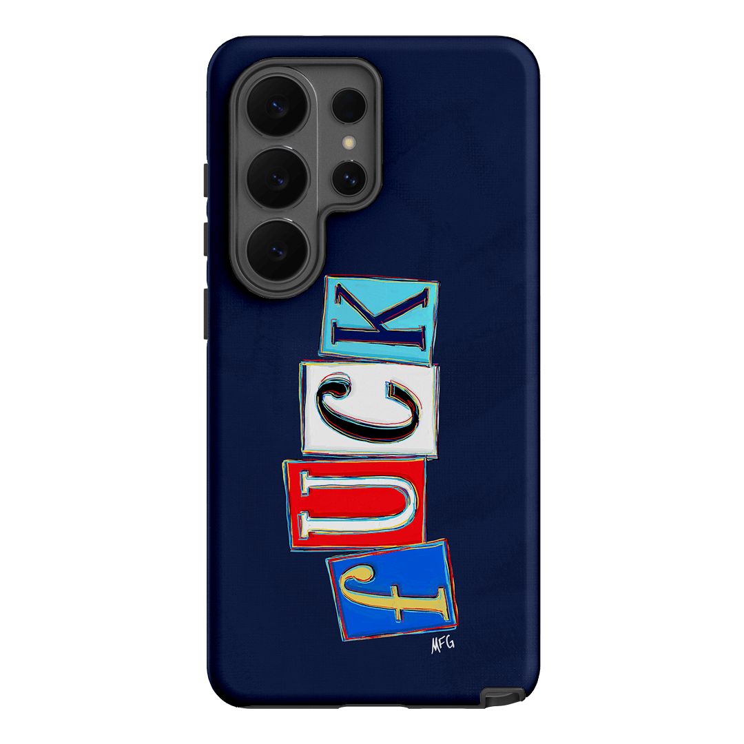 Lil Fcks Blue Printed Phone Cases Samsung Galaxy S26 Ultra / Armoured by Margarbs Art - The Dairy