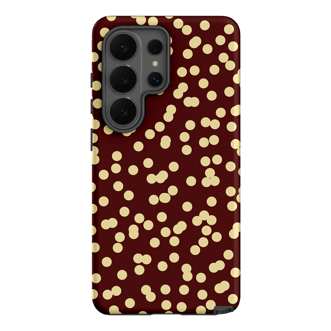 Mini Confetti Burgundy Butter Printed Phone Cases Samsung Galaxy S26 Ultra / Armoured by Veronica Tucker - The Dairy