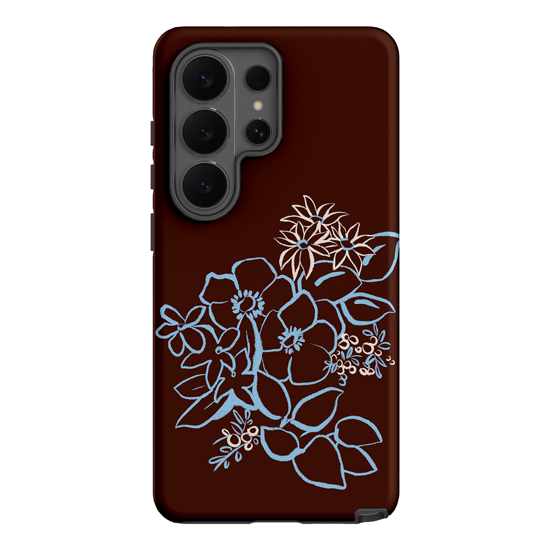 Mocha Posy Printed Phone Cases Samsung Galaxy S26 Ultra / Armoured by Typoflora - The Dairy