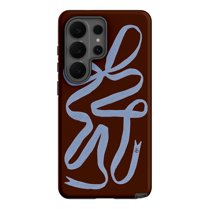 Mocha Ribbon Printed Phone Cases Samsung Galaxy S26 Ultra / Armoured by Jasmine Dowling - The Dairy